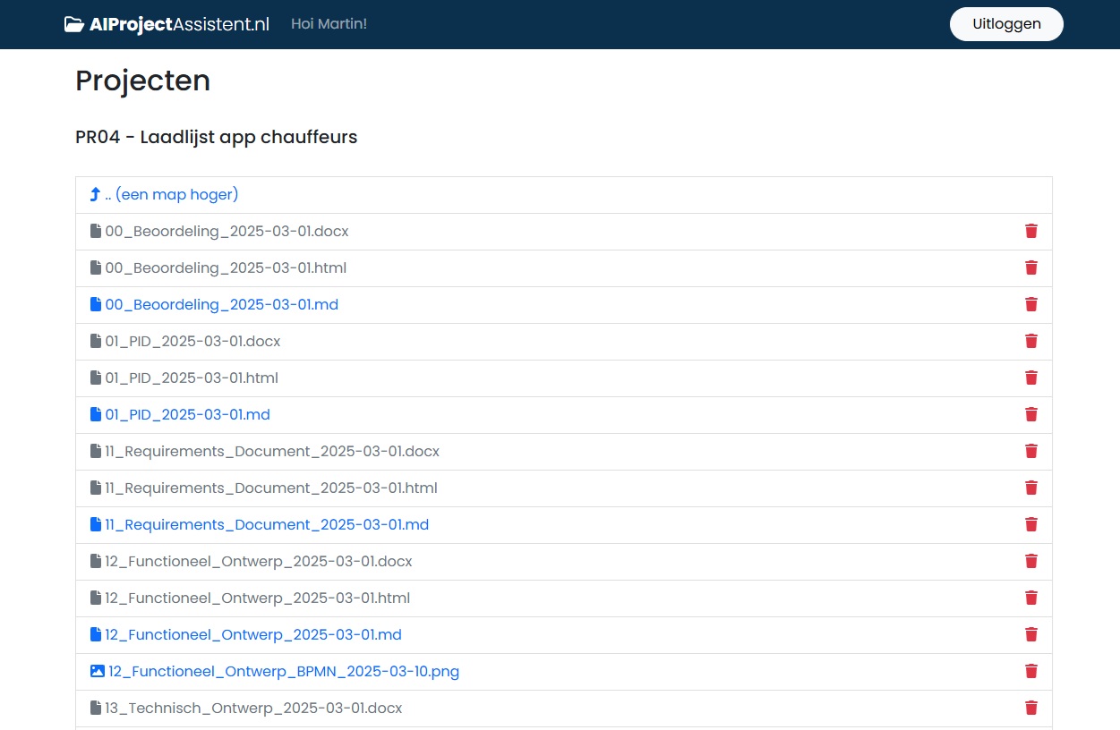 AI Project Management Dashboard